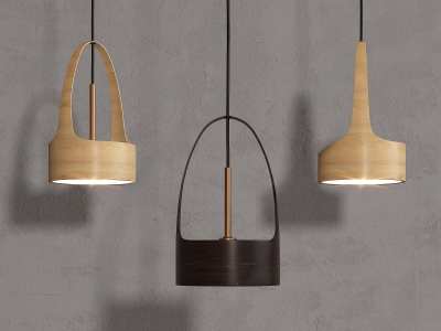 侘寂床头吊灯3D模型下载